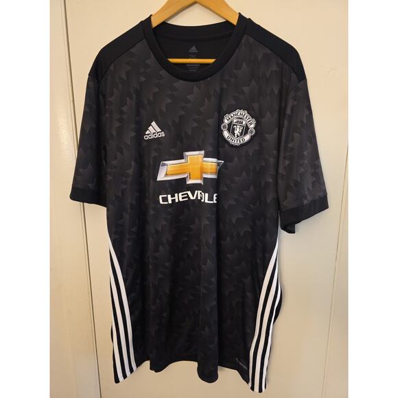 Manchester United Away Football Shirt 2017/18 Adults XXL Adidas Soccer Chevrolet - Picture 1 of 11
